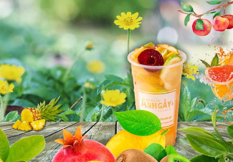 Trà nhiệt đới - Size: L:700ml - M:1000ml
Từng ngụm trà nhiệt đới là sự bùng nổ của hương vị: chua, ngọt, thơm mát, như một ly cocktail trái cây đầy màu sắc dưới trời hè rực rỡ.